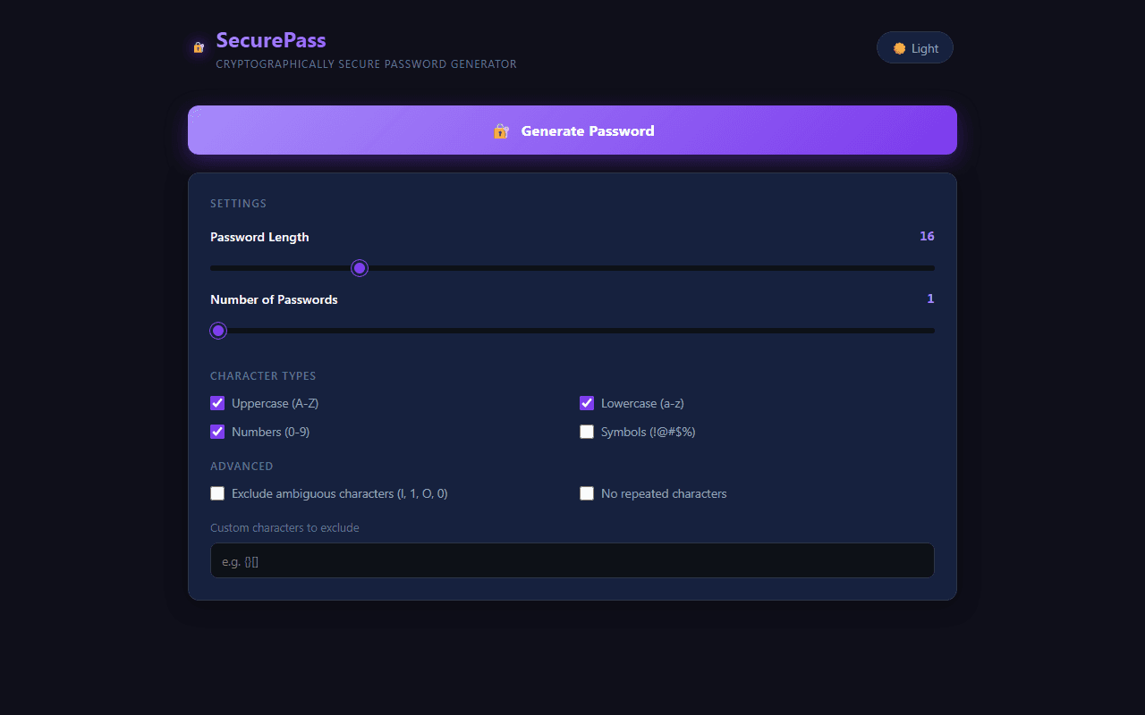 SecurePass preview